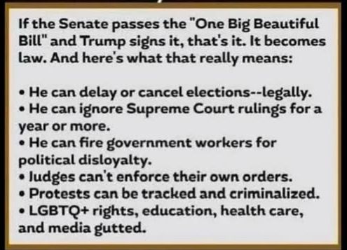 A list of what was in the bill
