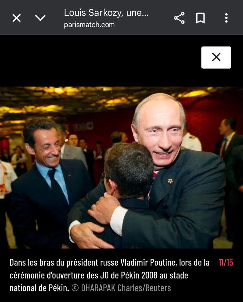 Photo Paris Match de Louis Sarkozy dans les bras de Vladimir Poutine 