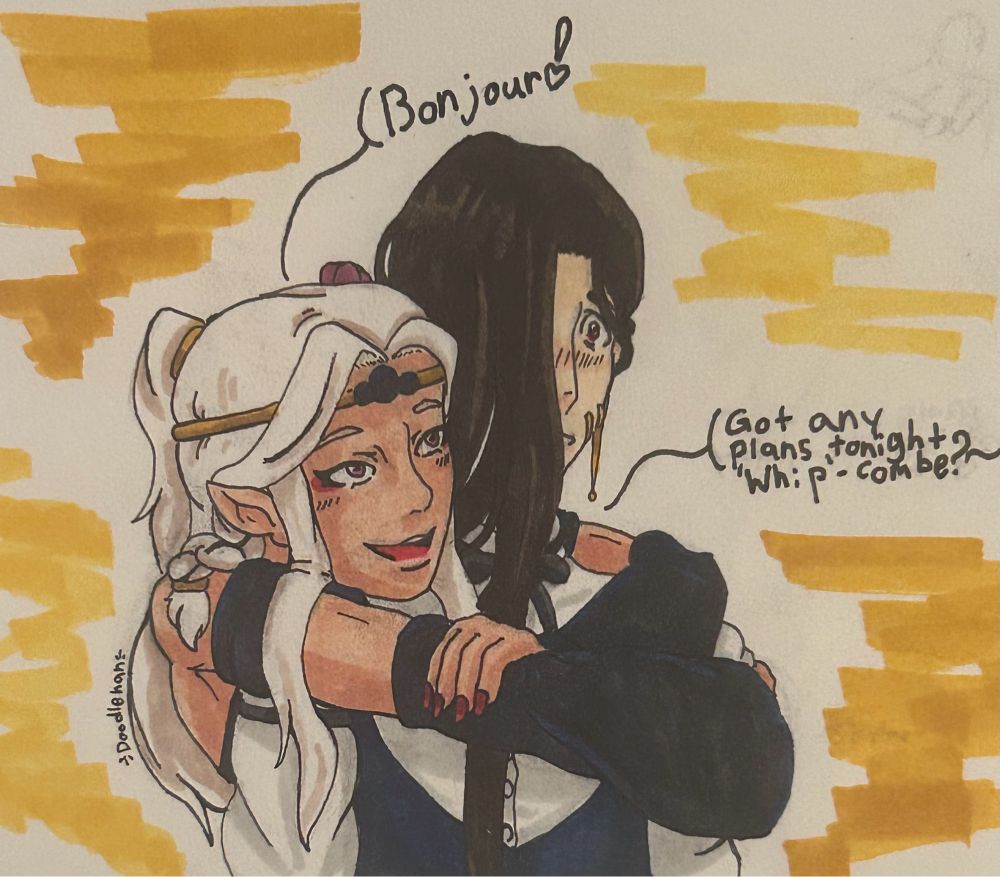 Sassy vampire flirting with other vampire