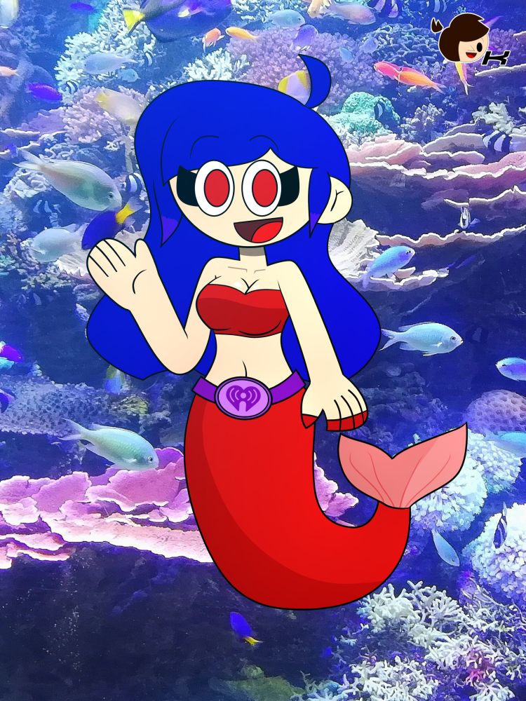 My new OC, Rachel is the iHeart Mermaid Queen :3
