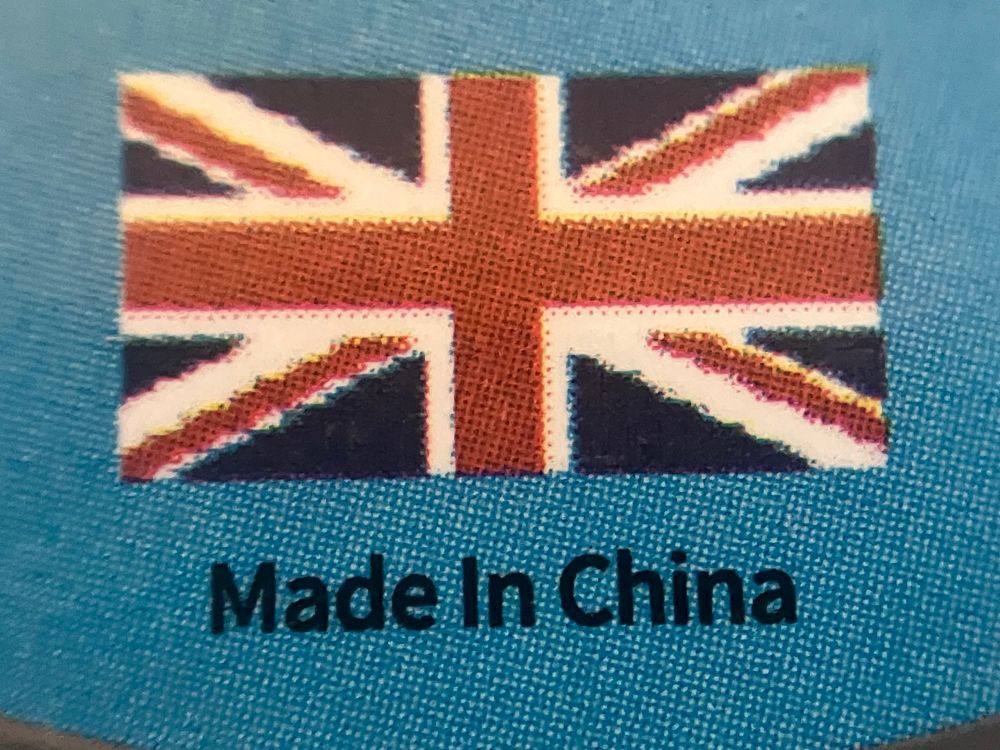 union jack flag above the text 