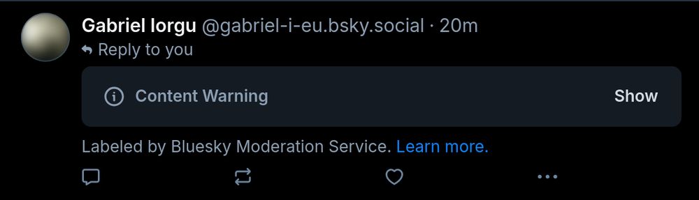reply hidden as "content warning"