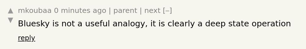 Bluesky is not a useful analogy, it is clearly a deep state operation