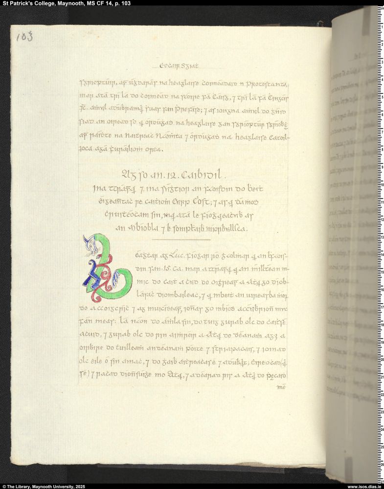 new manuscripts from Russell Library MS CF 14