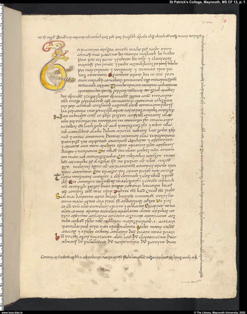 new manuscripts from Russell Library, MS CF 13
