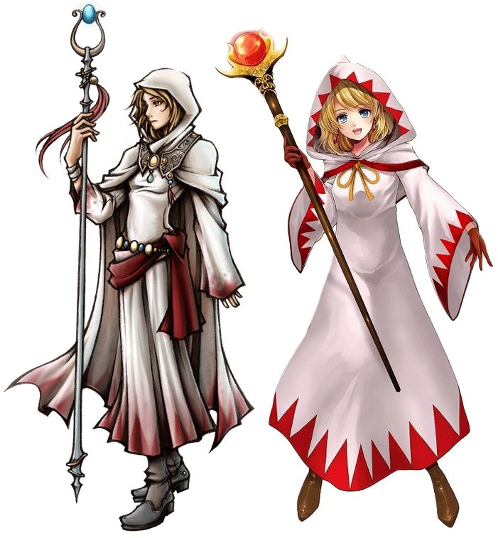 Two final fantasy white mages 