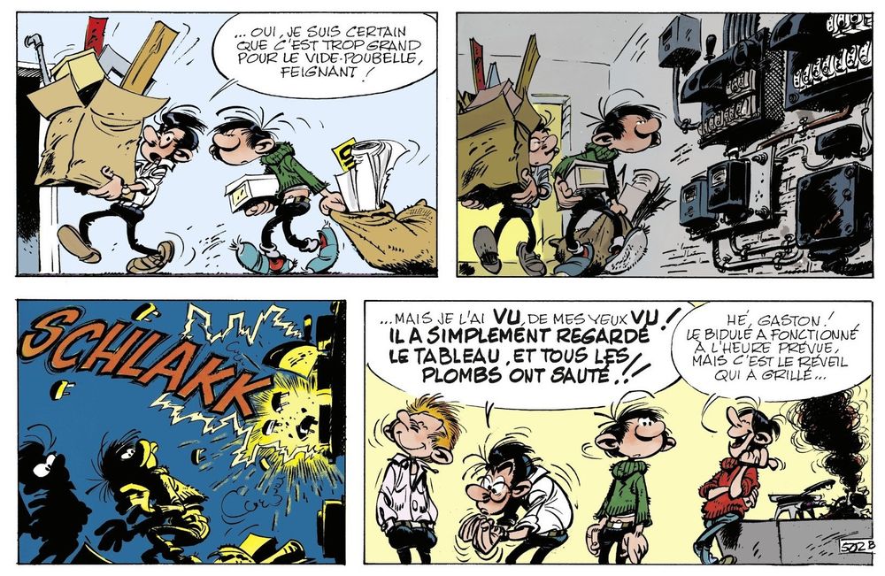 Gaston Lagaffe, planche 502b, Journal de Spirou n° 1561 du 14/03/1968.