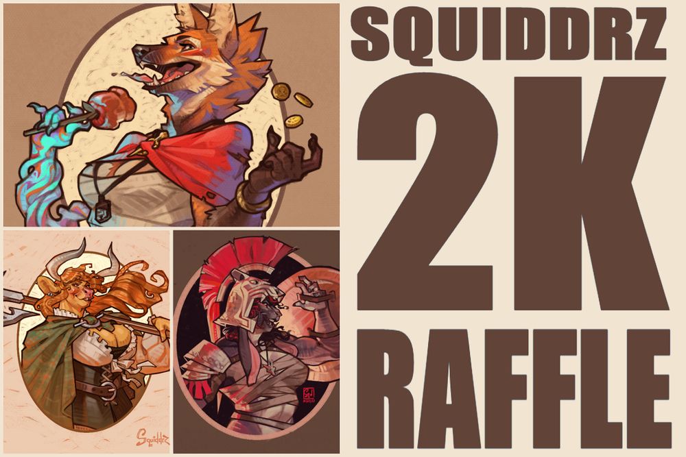 Squiddrz 2k raffle with some sample images 