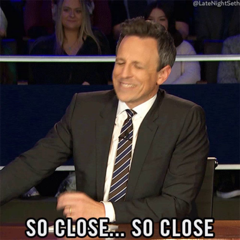 So Close So Close Seth Meyers GIF