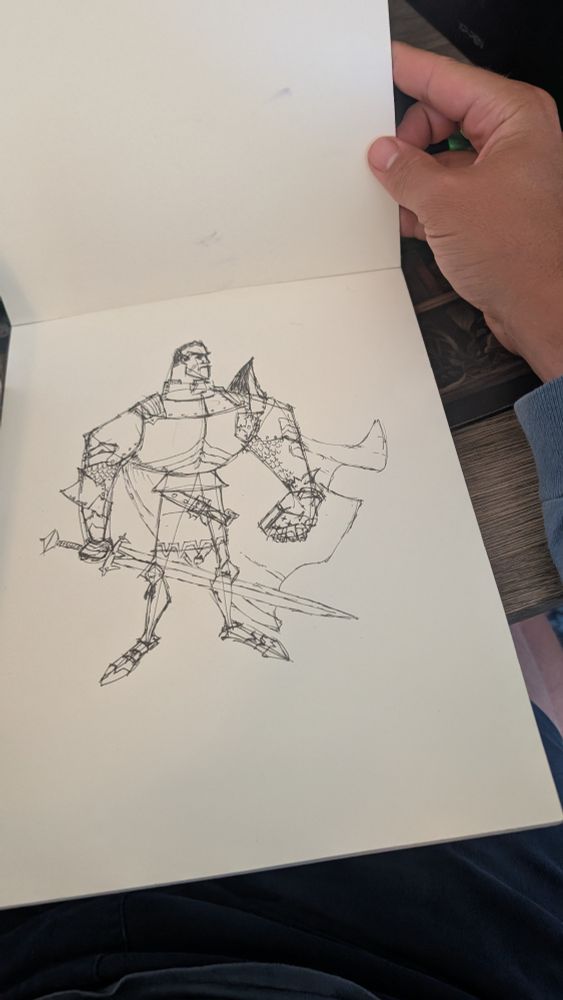 Rough recreation of Johan Egerkeans' knight