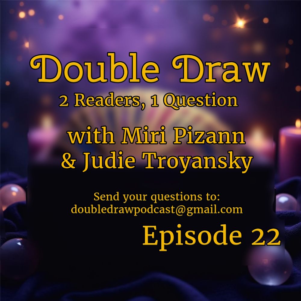 Graphic of the podcast's episode card showing that this is episode 22 of the Double Draw Podcast