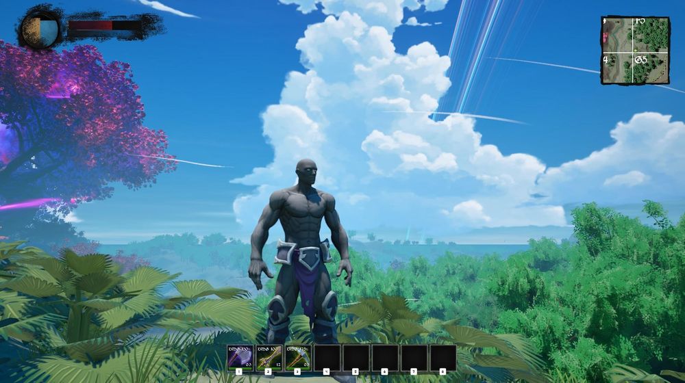 Screenshot in-game on a mountain