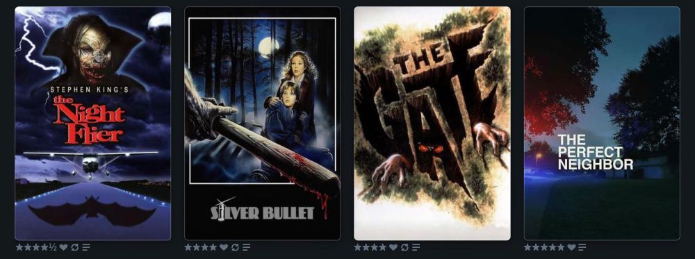 Last four watched 