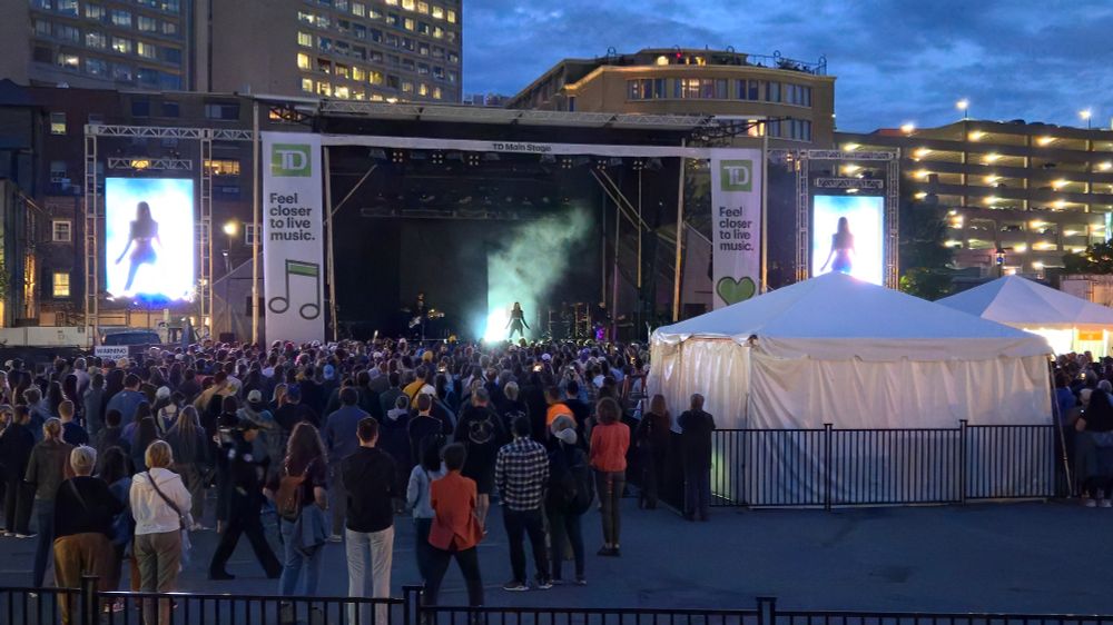 St. Vincent performing in Halifax. 