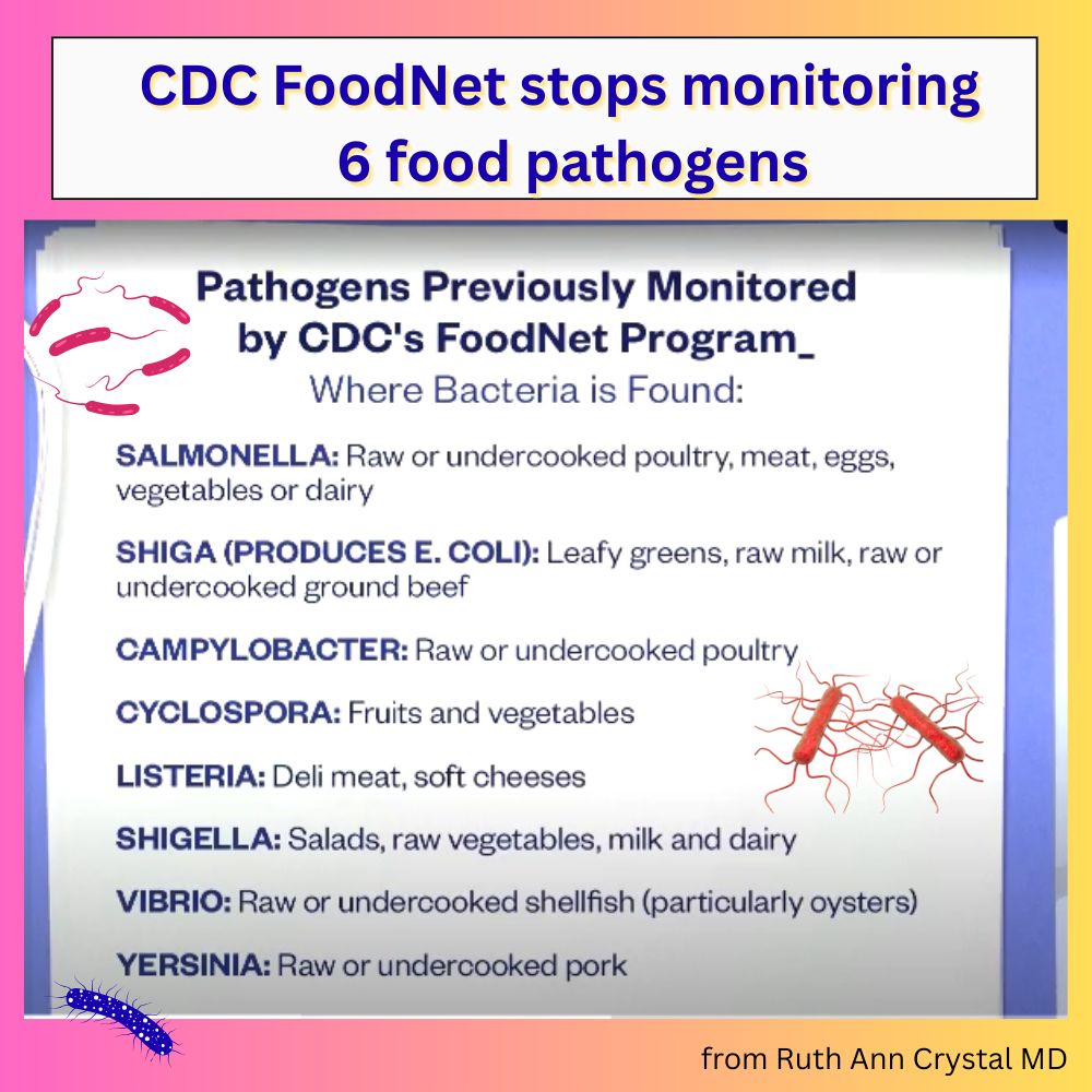 list of pathogenic bacteria in blue and black. Pictures of red, blue and orange bacteria with flagelli. background pink and yellow and purple/blue.