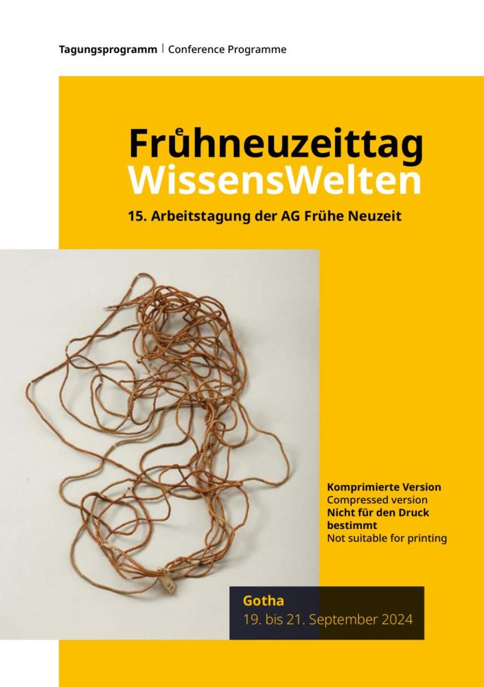 Programm Frühneuzeittag 2024 "WissensWelten" | PDF to Flipbook