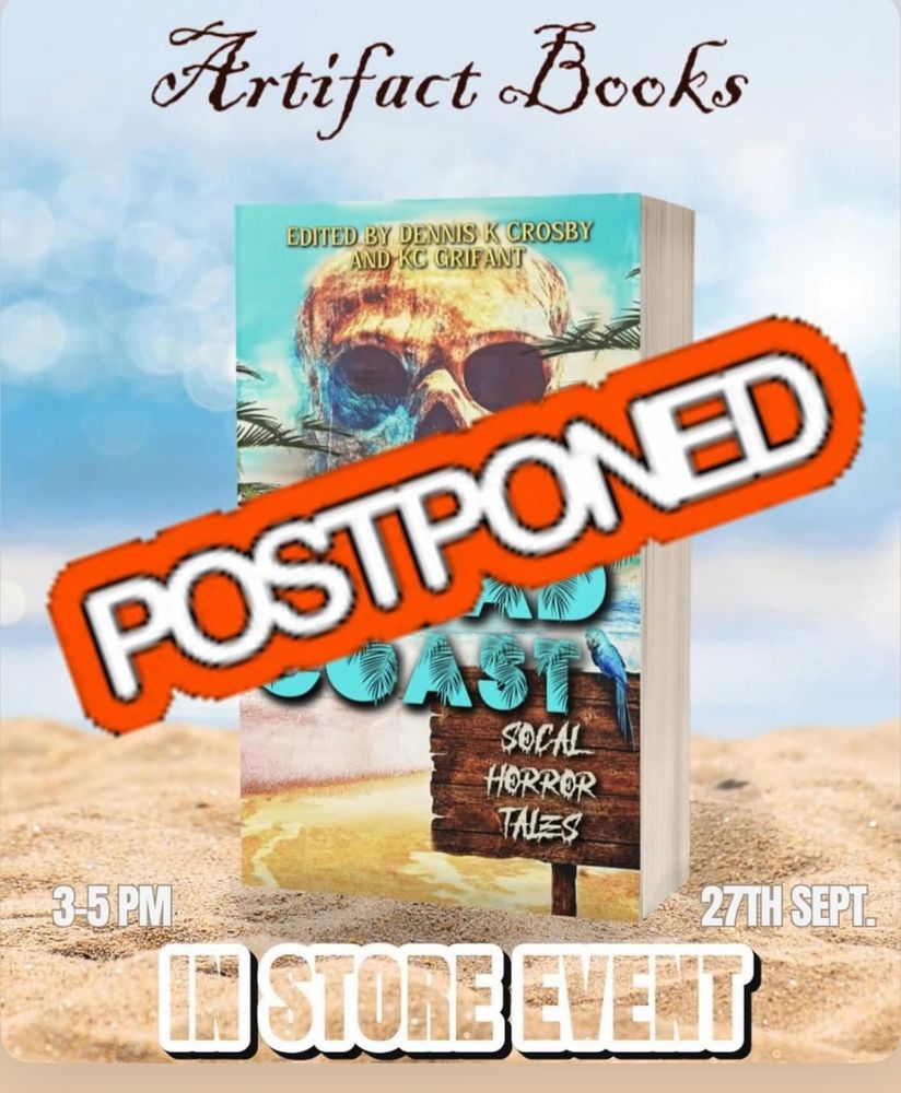 Postponed event flyer