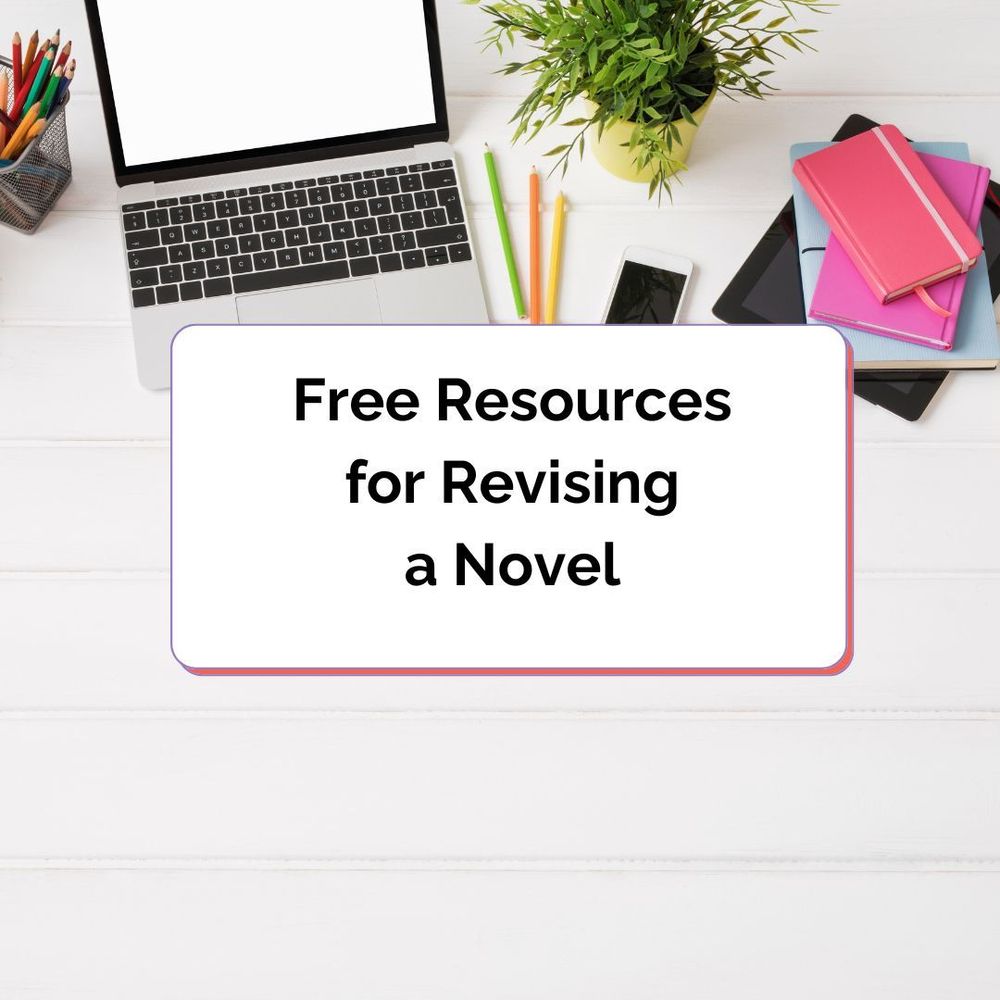 image: white desk with laptop, colorful pencils, plant, phone, and glasses