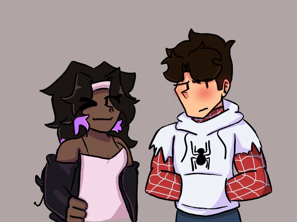 SPIDEY AND SCREWBALL IN ME AND MY SPOUSES FITS