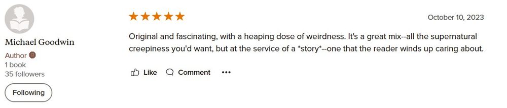 On Amazon, a reviewer says "Saints of Flesh" is "Original and fascinating with a heaping dose of weirdness."