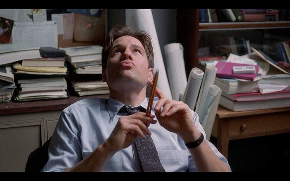 Fox Mulder and his pencils