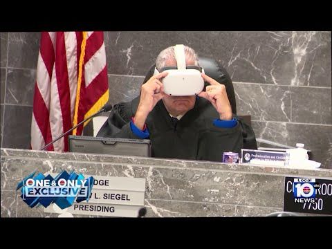 Judge dons VR headset in what's thought to be courtroom first