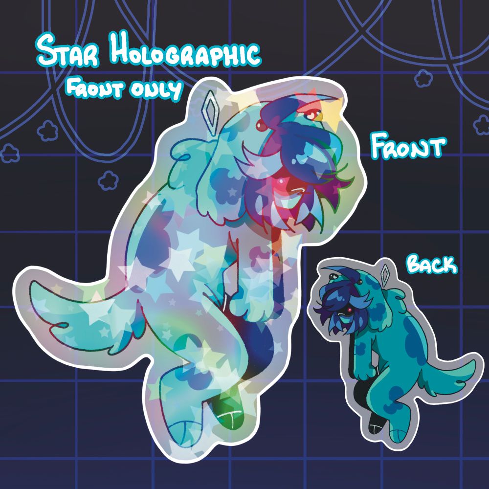 A keychain mockup design of Kris Dreemurr from Deltarune in a blue dog onesie