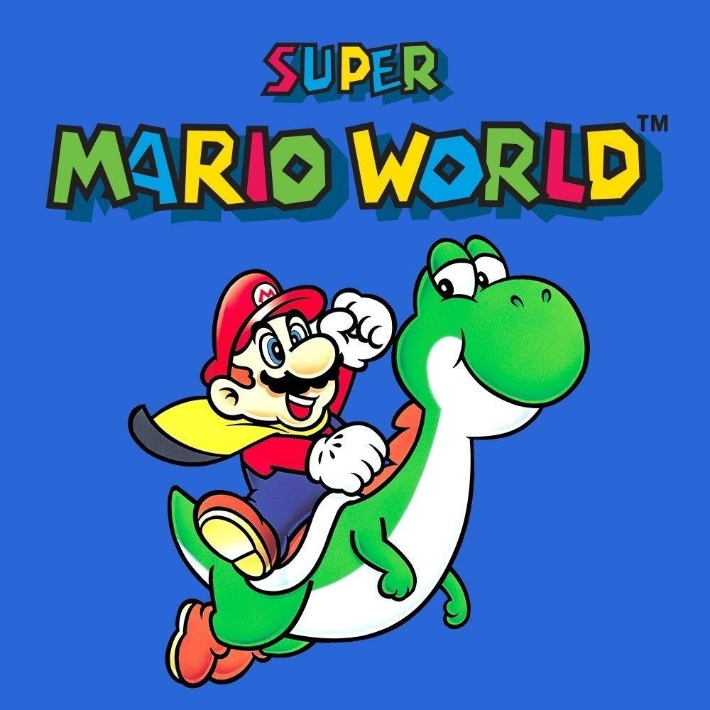 Graphic of Super Mario World.