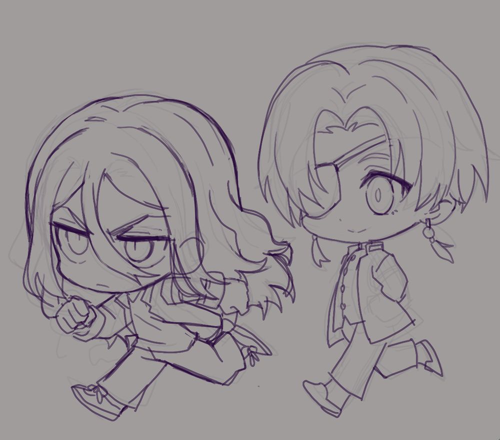 Sugishita and Suo from Windbreaker running