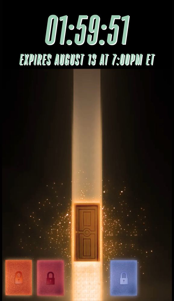 Taylorswift.com with 3 locked box at the bottom