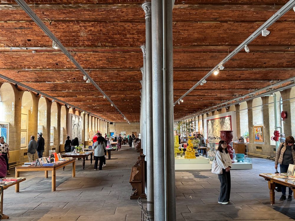 Ground floor gallery at Salts Mill. 