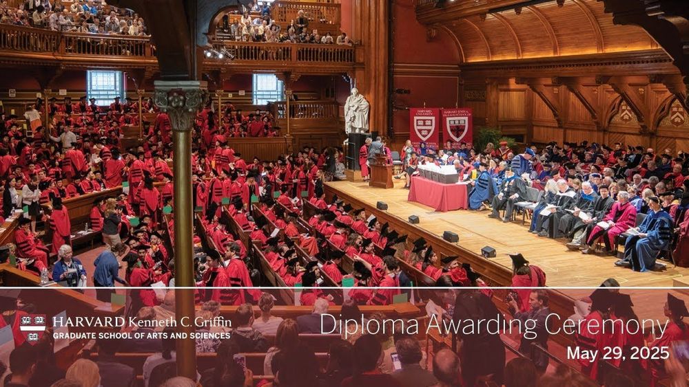 2025 Harvard Griffin GSAS Diploma Awarding Ceremony in Sanders Theatre