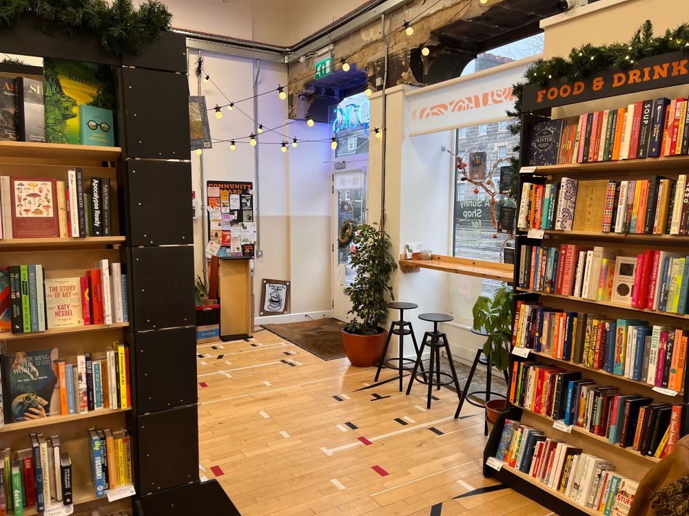 Argonaut Books three years on. Floored, warm, and full of books.