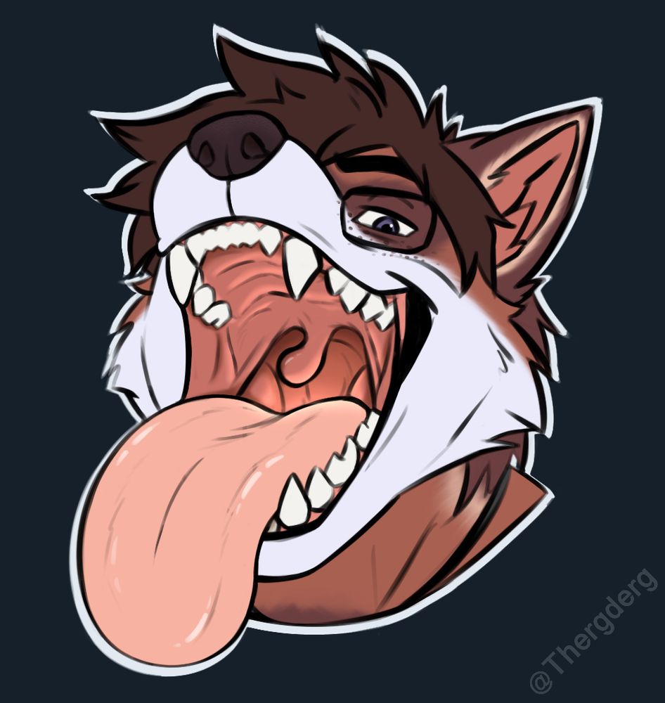 Wide open Mawshot of a certain Marble Retriever in observance of 8/8, aka vore day. Yes I’m into it, almost always have. Don’t like it? Go somewhere else. I flagged it and content warned so no one can complain.