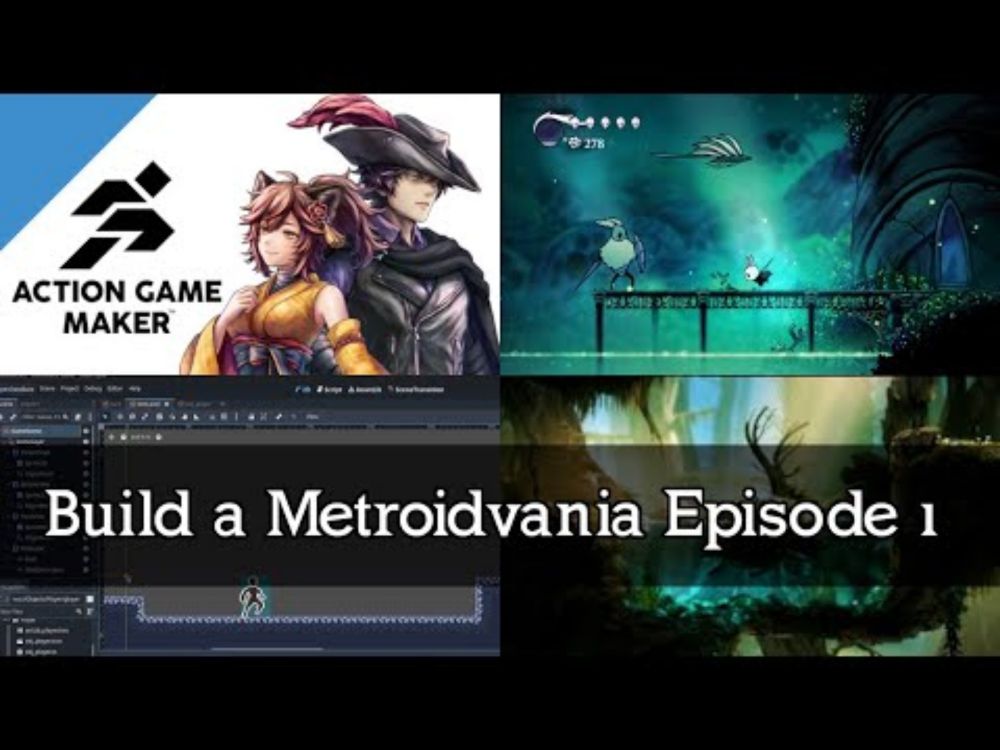 Make a MetroidVania in Action Game Maker (Godot) Episode 1