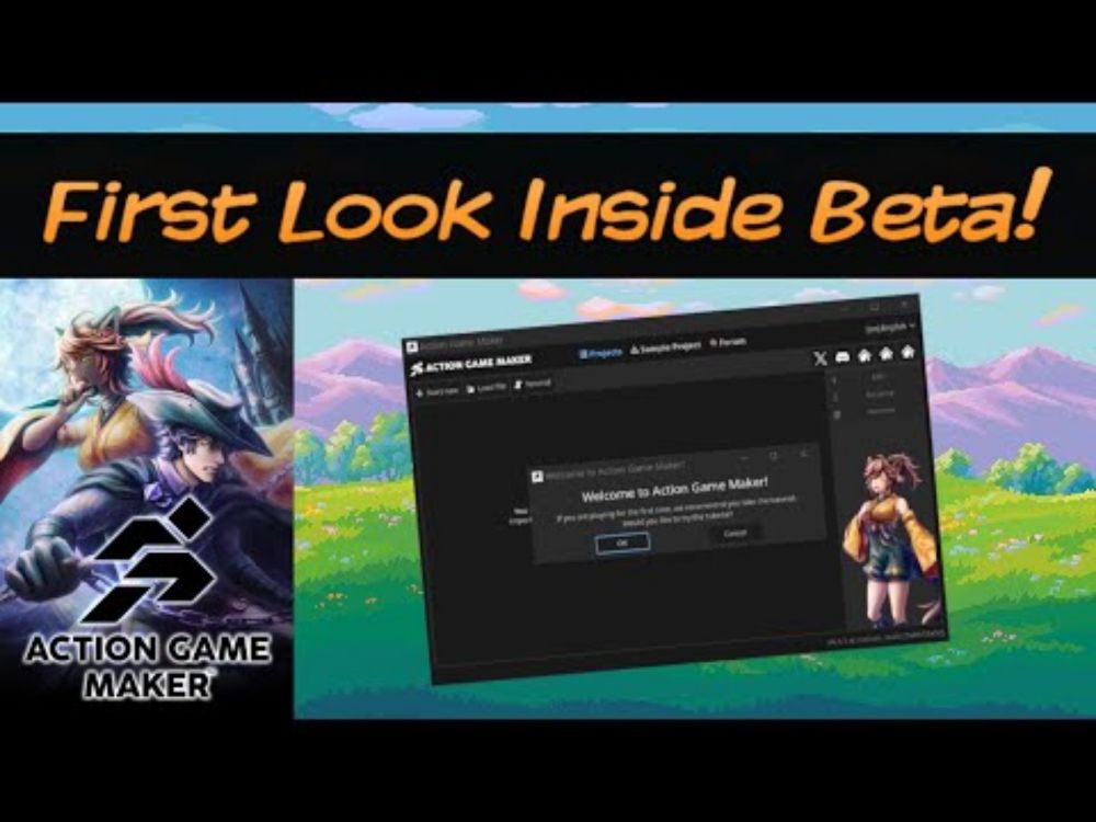 FIRST Look Inside Beta - Action Game Maker