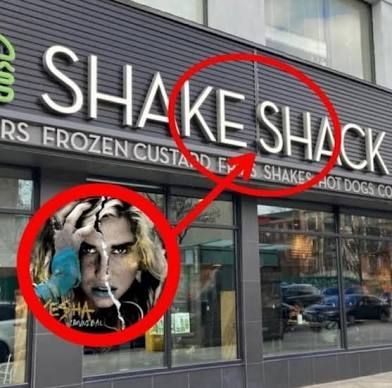 Kesha found in Shake Shack