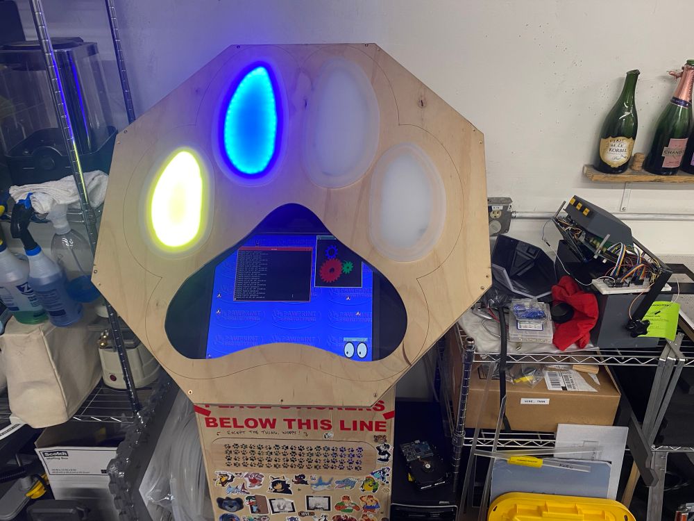 custom pawprint memory game machine?