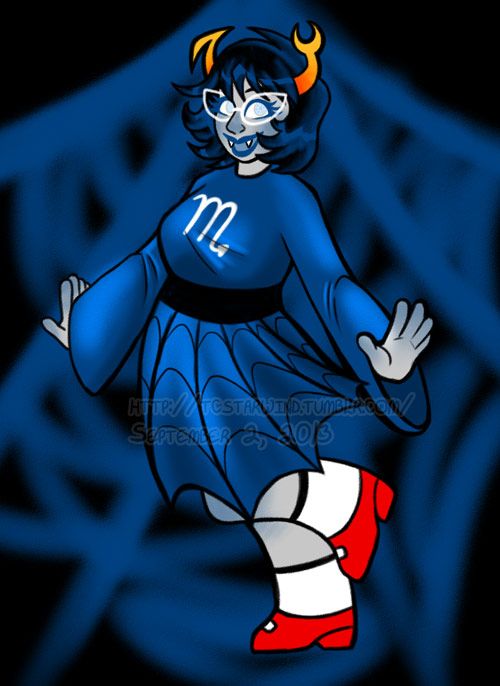 illustration of aranea from homestuck