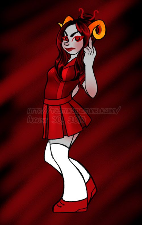 illustration of damara from homestuck