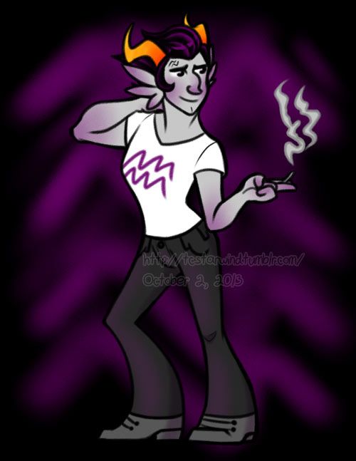 illustration of cronus from homestuck