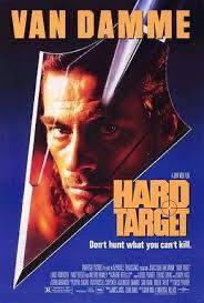 Cover of the VHS movie Hard Target, showing Jean-Claude Van Damme 