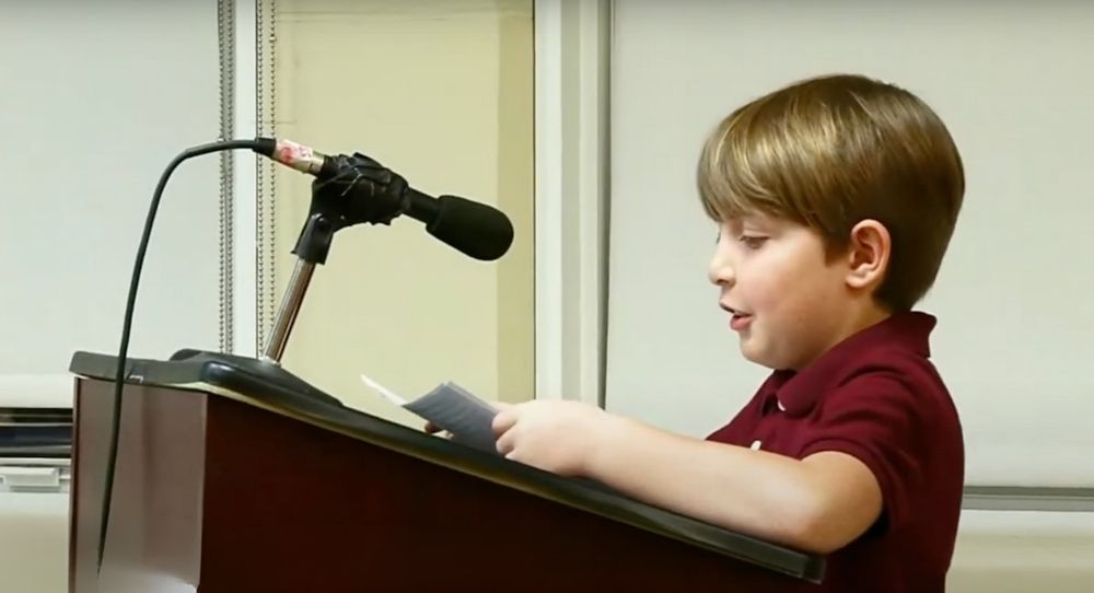The 9-year-old moved some school board members to tears with his moving speech refuting Robert F. Kennedy Jr.’s recent claims about people with autism.