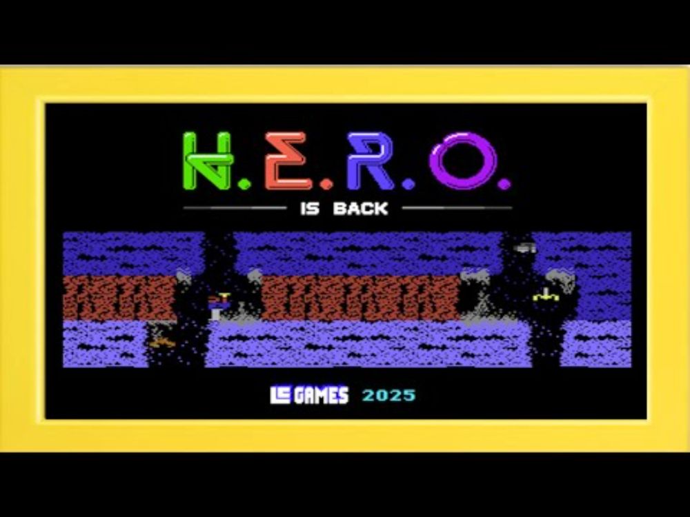 H.E.R.O. is back | C64 | 2025 | LC-Games | Roderick HERO hat endlich eine Fortsetzung bekommen!!!