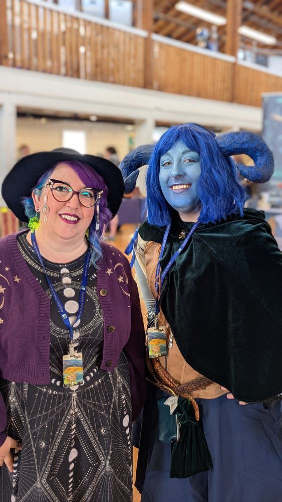 Dice Witchery with a Jester from Critical Role cosplayer