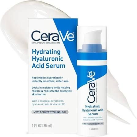 The cerave hydrating facial serum I use