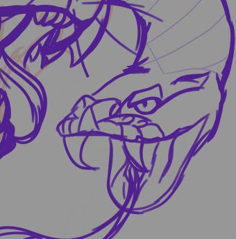 rattle snake sketch 