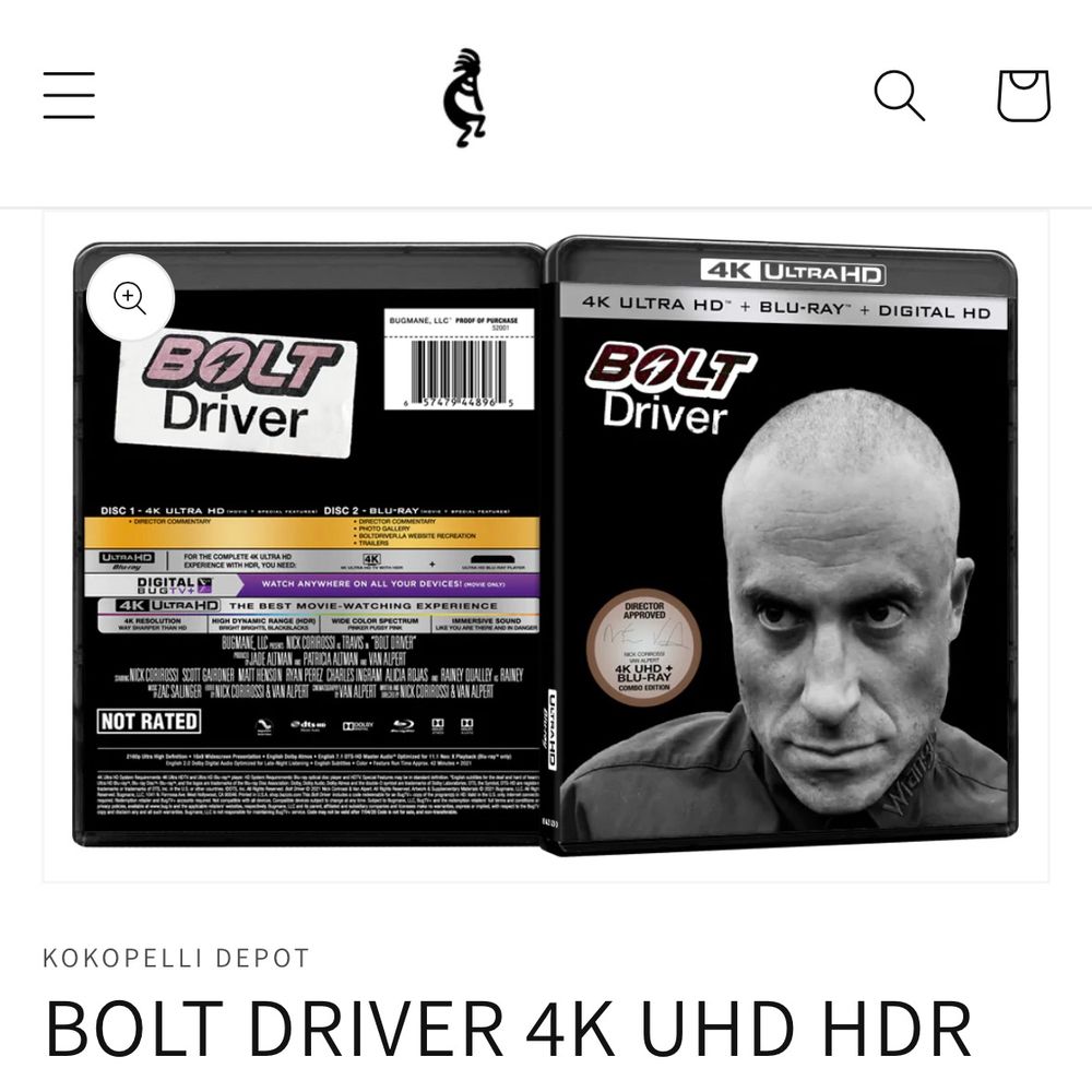 4K Blu Ray case for Bolt Driver