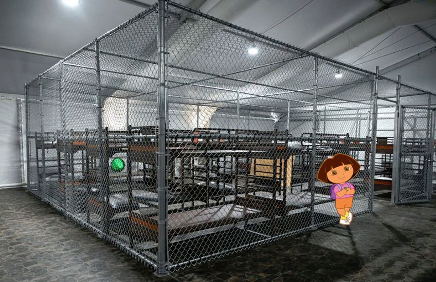 Dora the Explorer on Alligator Alcatraz.