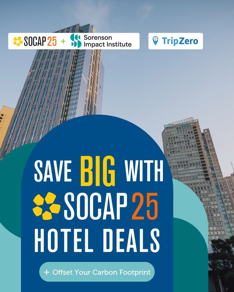 Save big with SOCAP25 hotel deals and offset your carbon footprint. 